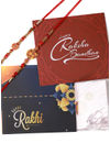 YouBella 2 Rakhi and 2 Greeting Card Combo for Brother (Multi-Colour) (YBRK_91)